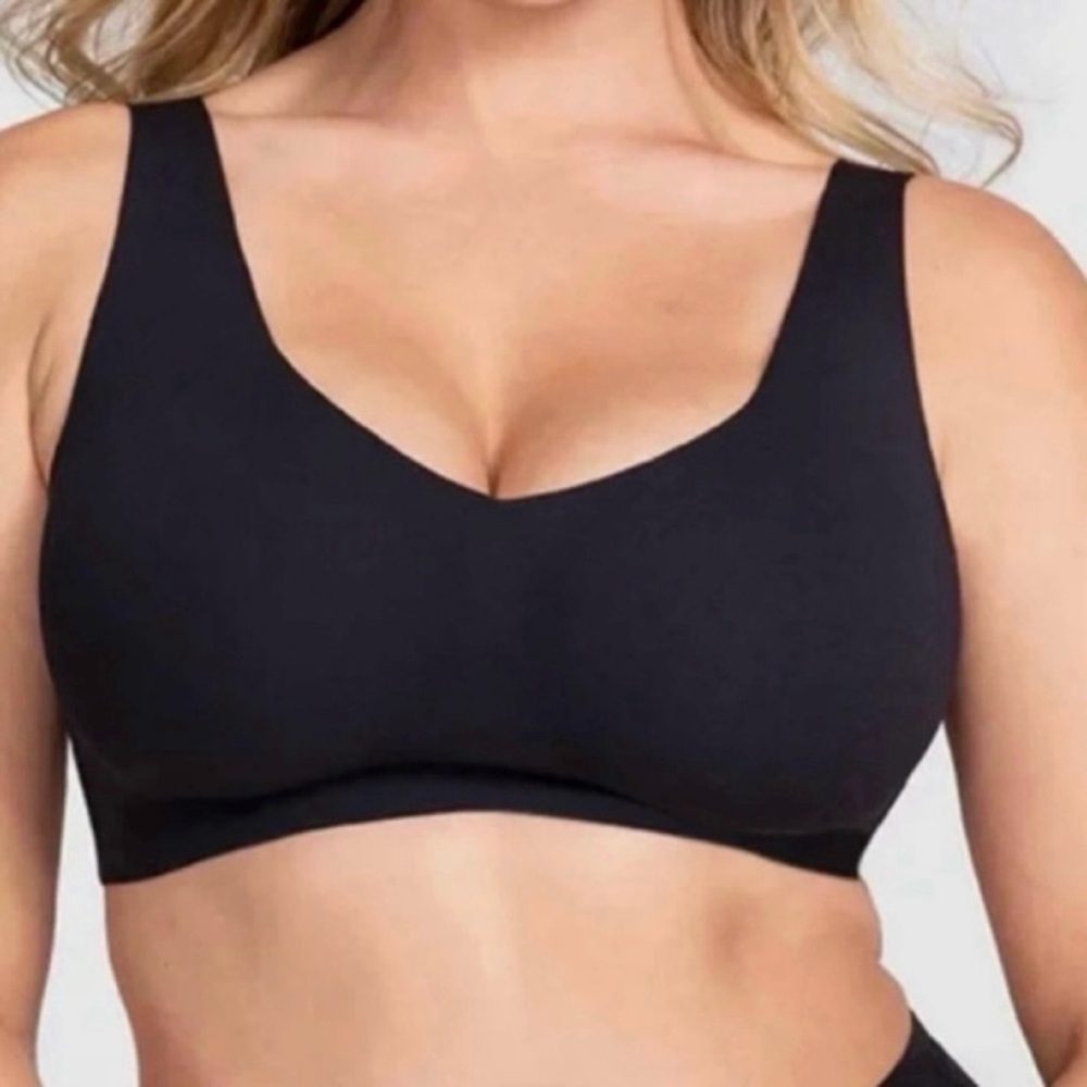 Honeylove V-Neck Bra in Black